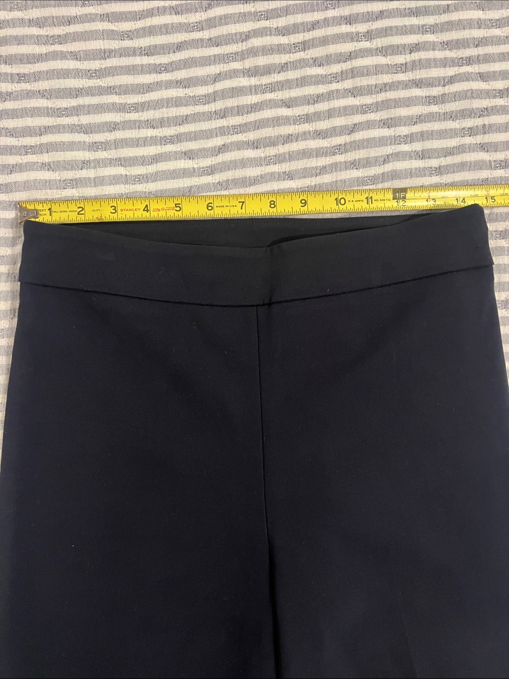 Reformation Tanya Chic Flared Knit Pants Black Size S High Rise Ankle Side Zip - Picture 6 of 9